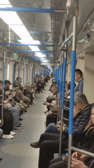 Ordinary Moscow Metro journey documented by subway passenger