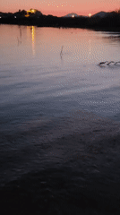 Sunset to twilight sequence captured over Fethiye bay waters