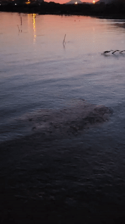 Sunset to twilight sequence captured over Fethiye bay waters