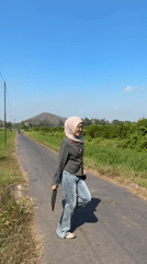Roadside stop on a rural Indonesian rice paddy route