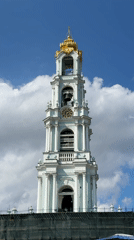 Visitor documents Trinity Lavra monastery architecture and daily life