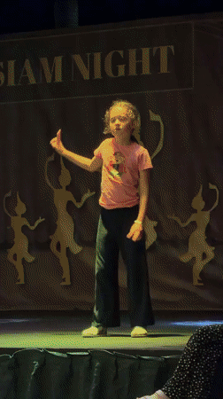 Girl performs dance at 'SIAM NIGHT' cultural event in Turkey