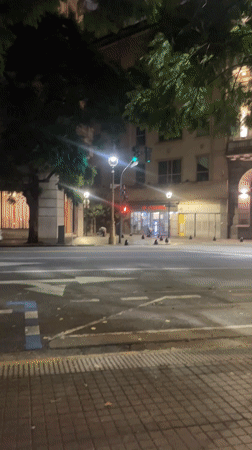 Three people in athletic wear spotted in Buenos Aires elevator, street