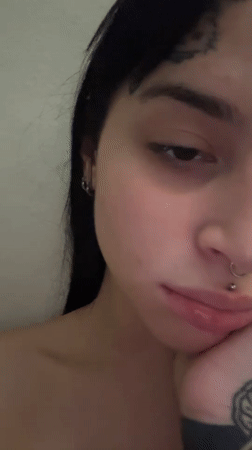 Woman with facial piercings filmed in Villa Ballester Noreste