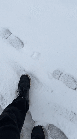 Spring snowfall blankets Cheboksary, Russia in April