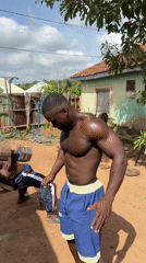 Outdoor gym workout session documented in Akwanga, Nigeria
