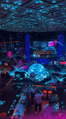 Sofia nightclub captured in evening video footage