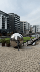 Public art and businesses documented around Leeds Dock