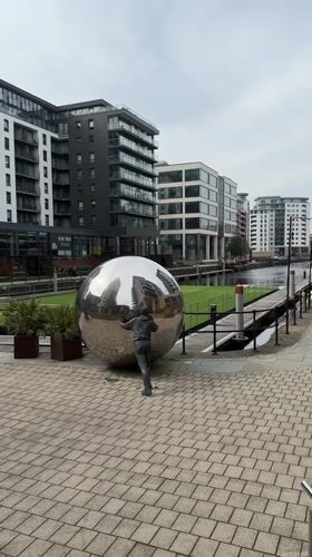 Public art and businesses documented around Leeds Dock