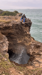 Quiet moments along Dar es Salaam's rocky coastline