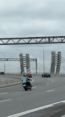 Saint Petersburg transportation activity captured across highway, river, hydrofoil