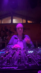 Female DJ performs at LVR nightclub in Moscow