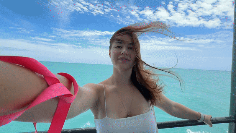 Ferry crossing the Gulf of Thailand near Ko Pha-ngan