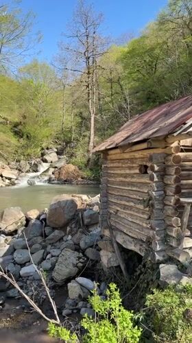 Rustic cabin and traditional mill documented in Golatubani, Georgia