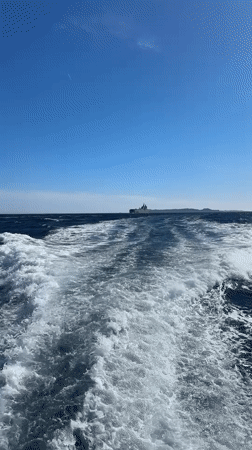 Naval vessel spotted sailing off French Mediterranean coast