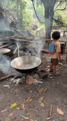 Open-fire cooking and backyard life in rural Kiblawan