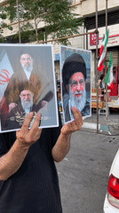 Portraits and reverence on display across Tehran streets