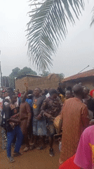 Traditional masked dancers perform at Akwanga cultural gathering