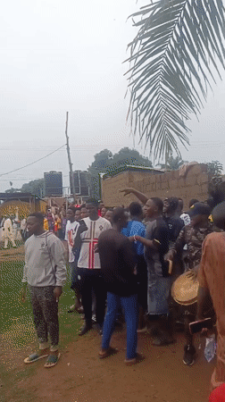 Traditional masked dancers perform at Akwanga cultural gathering