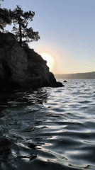 Swimming and scenery at a littered Prince Islands cove