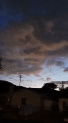 Dawn or dusk view captured in Los Angeles neighborhood