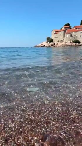 A summer morning at Sveti Stefan, Montenegro