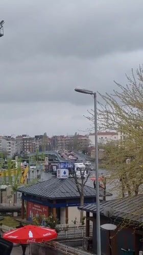 Rainy day street life documented across Istanbul neighborhoods