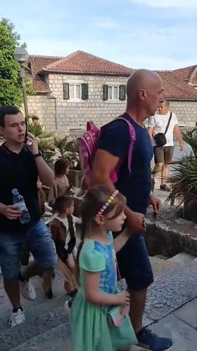 Children's costume parade fills historic Herceg Novi Old Town