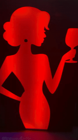 Social gathering documented at Lafia venue with colored lighting