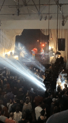 Live band performs to packed crowd in Buenos Aires venue