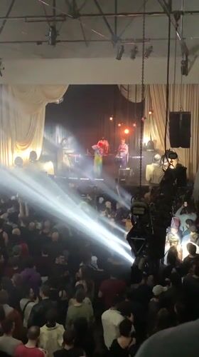 Live band performs to packed crowd in Buenos Aires venue