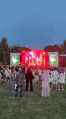 Tsaritsyno Park comes alive with fountains, music, and crowds
