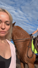 Horses and calves at a Petrozavodsk farm visit