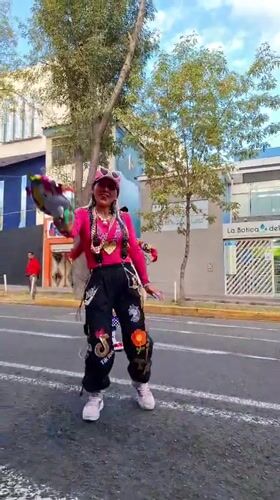 Clown parade entertains streets of Arequipa, Peru