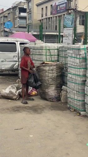 Morning street market activity observed across Lagos Nigeria