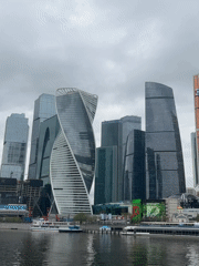 Moscow skyline and floral piano performance documented across city