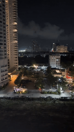 Evening urban observations recorded from Pattaya high-rise location