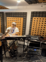 Live recording session underway at a London studio