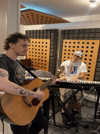 Live recording session underway at a London studio