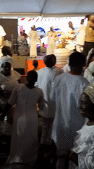 Religious celebration with dancing draws crowds in Kubwa tent