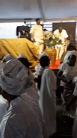 Religious celebration with dancing draws crowds in Kubwa tent