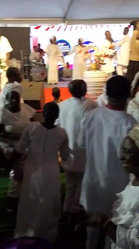 Religious celebration with dancing draws crowds in Kubwa tent