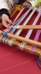 Traditional crafts and outdoor cooking activities documented in rural setting