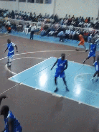 Basketball game featuring Nairobi City Thunder draws crowds to indoor arena