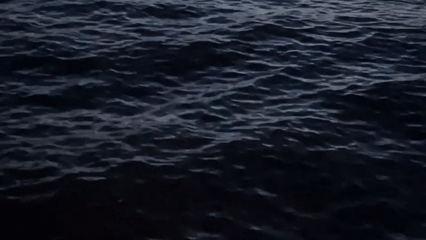 Dark choppy ocean waters recorded at Thai coastal location