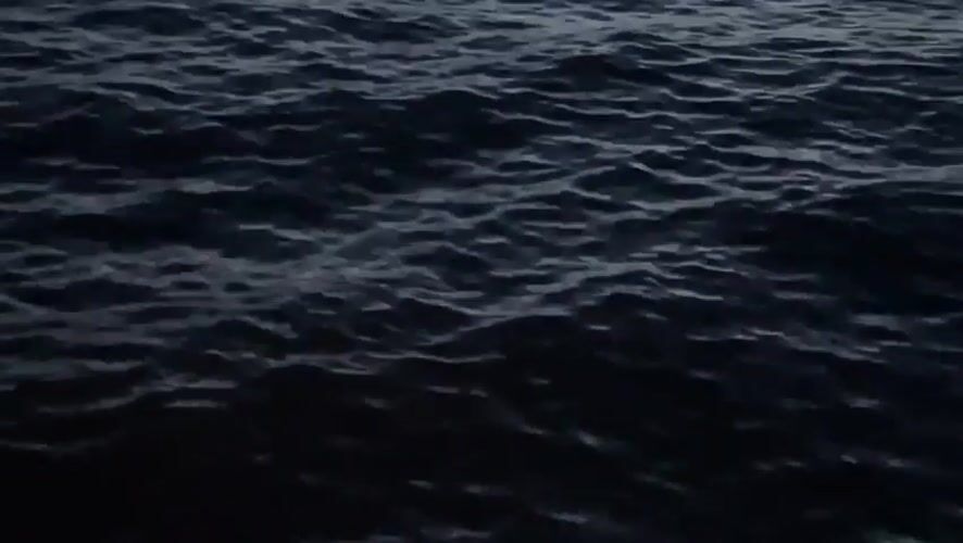 Dark choppy ocean waters recorded at Thai coastal location