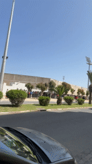 Long queue forms outside stadium in Safi, Morocco