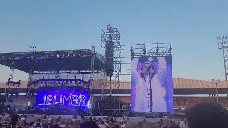 12 Limbs performs live at an outdoor Limassol concert