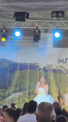 Live outdoor concert performance in Lukovit, Bulgaria