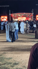 Nighttime concert draws crowds in Offatedo, Nigeria